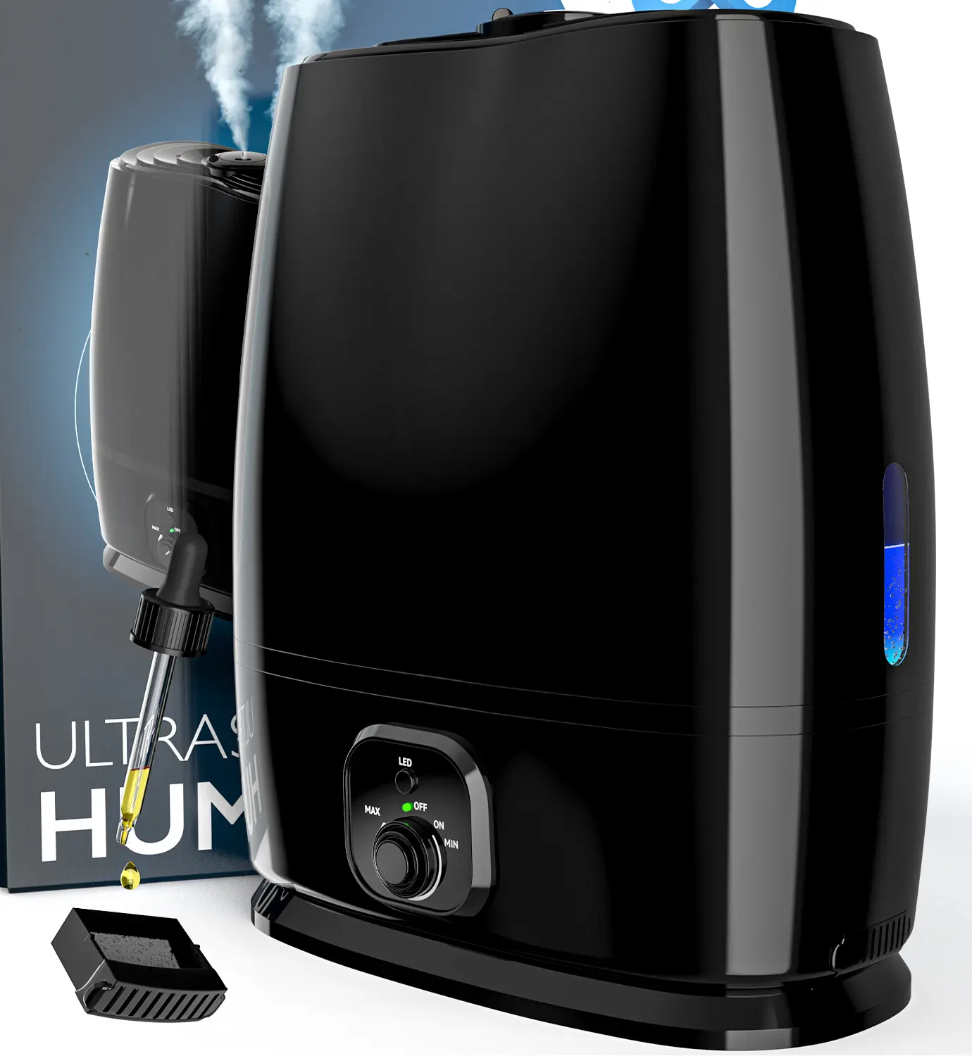 Everlasting Comfort 6L Humidifier - Large Room No-Filter, for Plants, Baby, Allergies, Dry Skin, Congestion, 50 Hr Run Time, Easy Clean