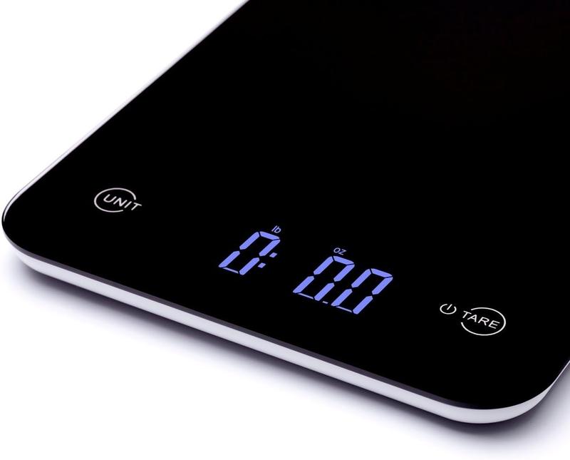 Ozeri Touch Professional Digital Kitchen Scale (12 Lbs Edition), Tempered Glass in Elegant Black Ozeri Kitchen