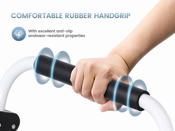 44 Inch Iron Stepstool, 4 Folding Stepstool with Non-Slip Pedals and Comfortable Handrails, Sturdy Steel Ladder Portable Heavy Duty Stepstool for Kitchen, Garage and Outdoor Use, black