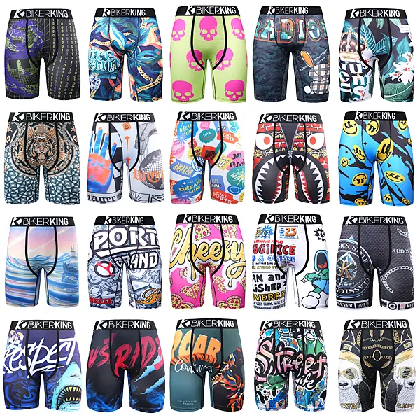 Men's Breathable Long Leg Boxer Briefs - 4-Way Stretch, Moisture Wicking, Anti-Chafing Sports Underwear for Gym, Running, All-Day Comfort