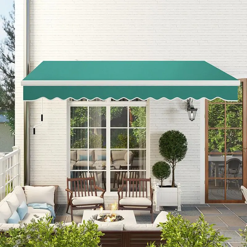 Durable Adjustable Height Patio Awning - Canopy Sunshade, Cantilever, Easy Tilt, Modern, Outdoor Rated for Light Rain Coverage, Outdoor Shading, Long-Term Exterior Placement, Canopy Sunshade Awnings, Cantilever Awnings