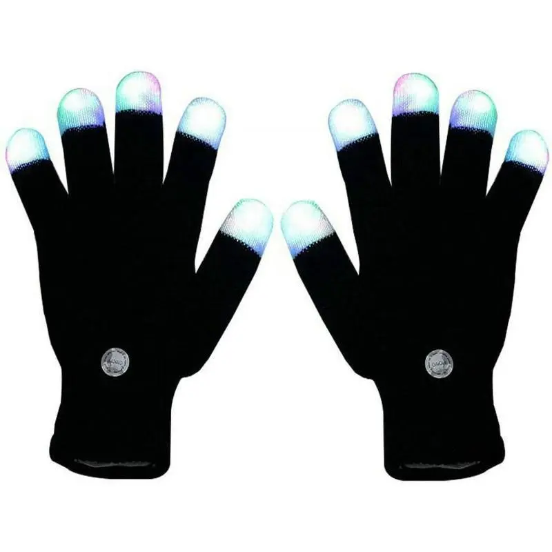 5-Finger LED Knit Gloves - Flashing Party Accessories | Perfect for Evening Fun, Festive Gatherings, Concert‑Night Vibe