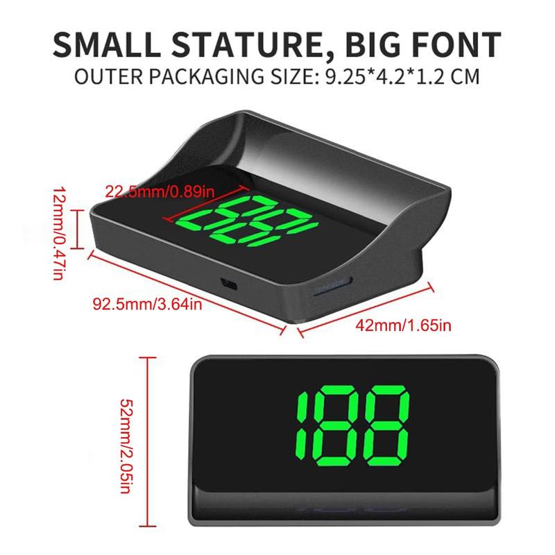 GPS Digital Speedometer Speed Display for Car MPH Windshield Projector, Universal HUD Speedometer Speed Meter LED Large Font, Plug Play Tachometer on Wind Glass for SUV Auto Vehicle Motorcycle Glof Cart Truck Motorhome All Vehicles GPS Digital Speedometer Speed Display for Car MPH Windshield Projector, Universal HUD Speedometer Speed Meter LED Large Font, Plug Play Tachometer on Wind Glass for SUV Auto Vehicle Motorcycle Glof Cart Truck Motorhome All Vehicles
