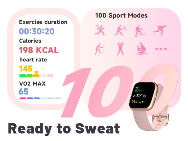 TOOBUR Smart Watch for Women Man, Fitness Tracker with Answer/Make Calls, Sports Watch with Sleep Monitor/100 Sports Models/IP68 Waterproof Pedometer, Smartwatch Compatible Android iOS