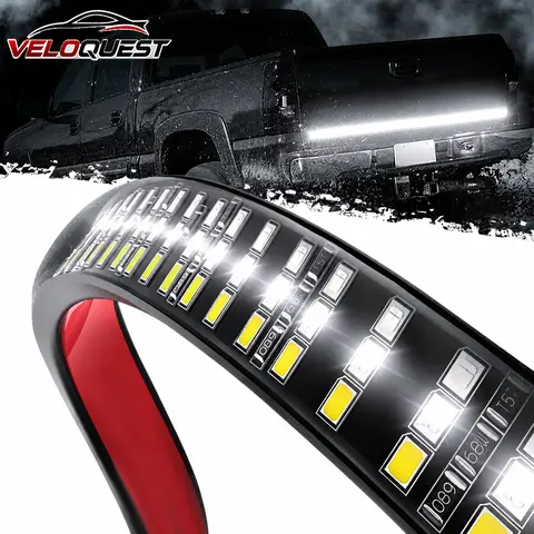 60 Inch Rear Safety LED Light Strip for Pickup Trucks, Ultra Bright Waterproof Multi-Function Brake, Reverse & Turn Signal Light, Plug & Play Night Visibility Upgrade