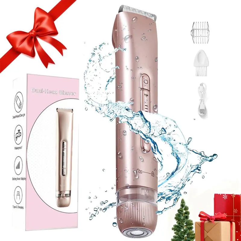 Electric Hair Removal Tool, 1 Box Rechargeable 2 in 1 Body & Facial Hair Removal Dual Head, Waterproof Hair Removal Machine for Armpits and Legs tiktokshopbacktoschool