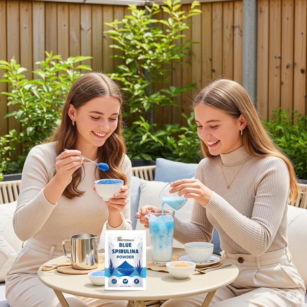 Blue Spirulina Powder Natural Food Coloring | Phycocyanin Extract Vegan Superfood Powder for Smoothies, Baking & Drinks | Plant-Based Blue Food Dye for Cakes, Smoothie Bowls, Energy Bars & Desserts | Natural Blue Spirulina Powder 1 oz