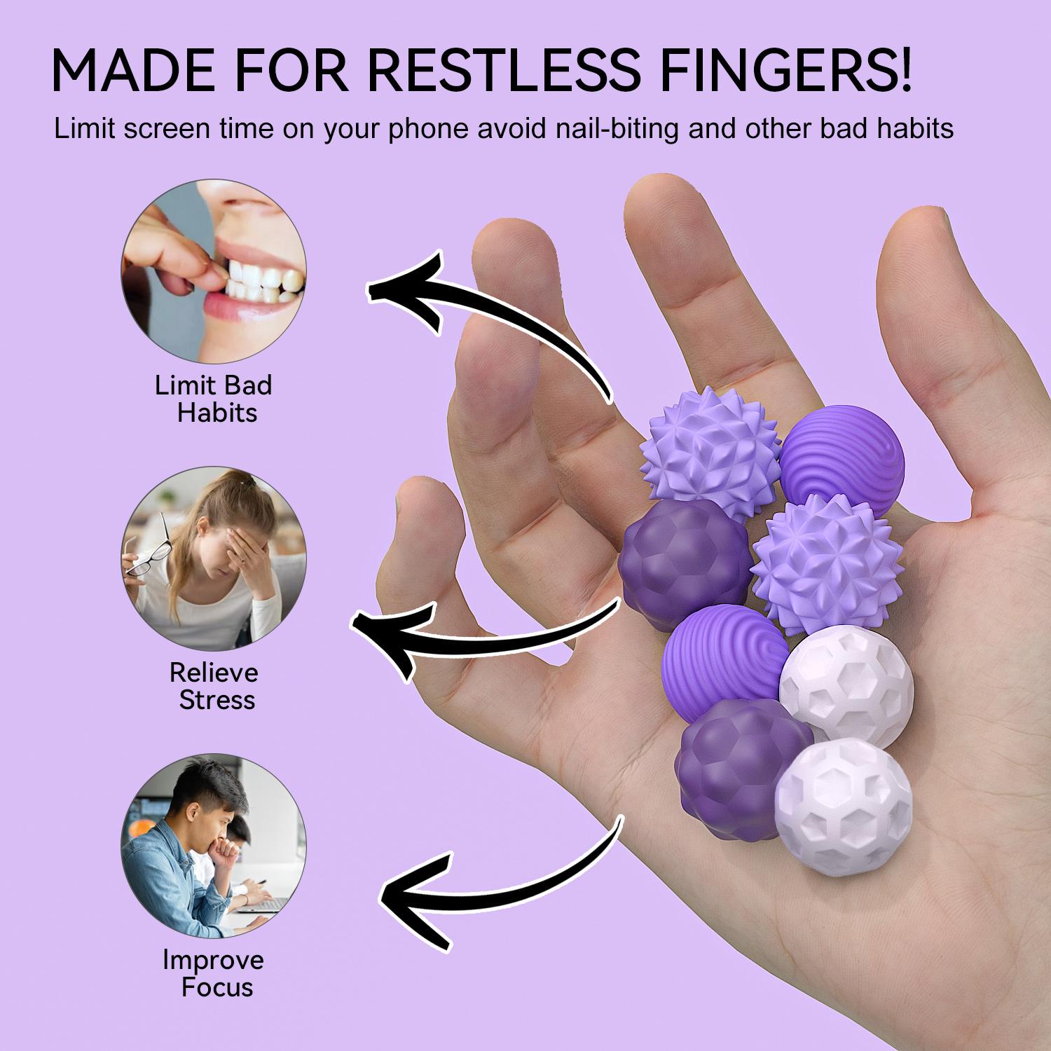 Magnetic Sensory Ball Fidget Toys for Adults&Teens, 8pcs Sensory Attraction Stress Balls with Silicone Shell to Calm Restless Hands Anxious Mind, Desk Stress Magnetic Fidget Balls for Anxiety Relief,Autism and ADHD Classroom Office Magnetic Sensory Ball Fidget Toys for Adults&Teens, 8pcs Sensory Attraction Stress Balls with Silicone Shell to Calm Restless Hands Anxious Mind, Desk Stress Magnetic Fidget Balls for Anxiety Relief,Autism and ADHD Classroom Office