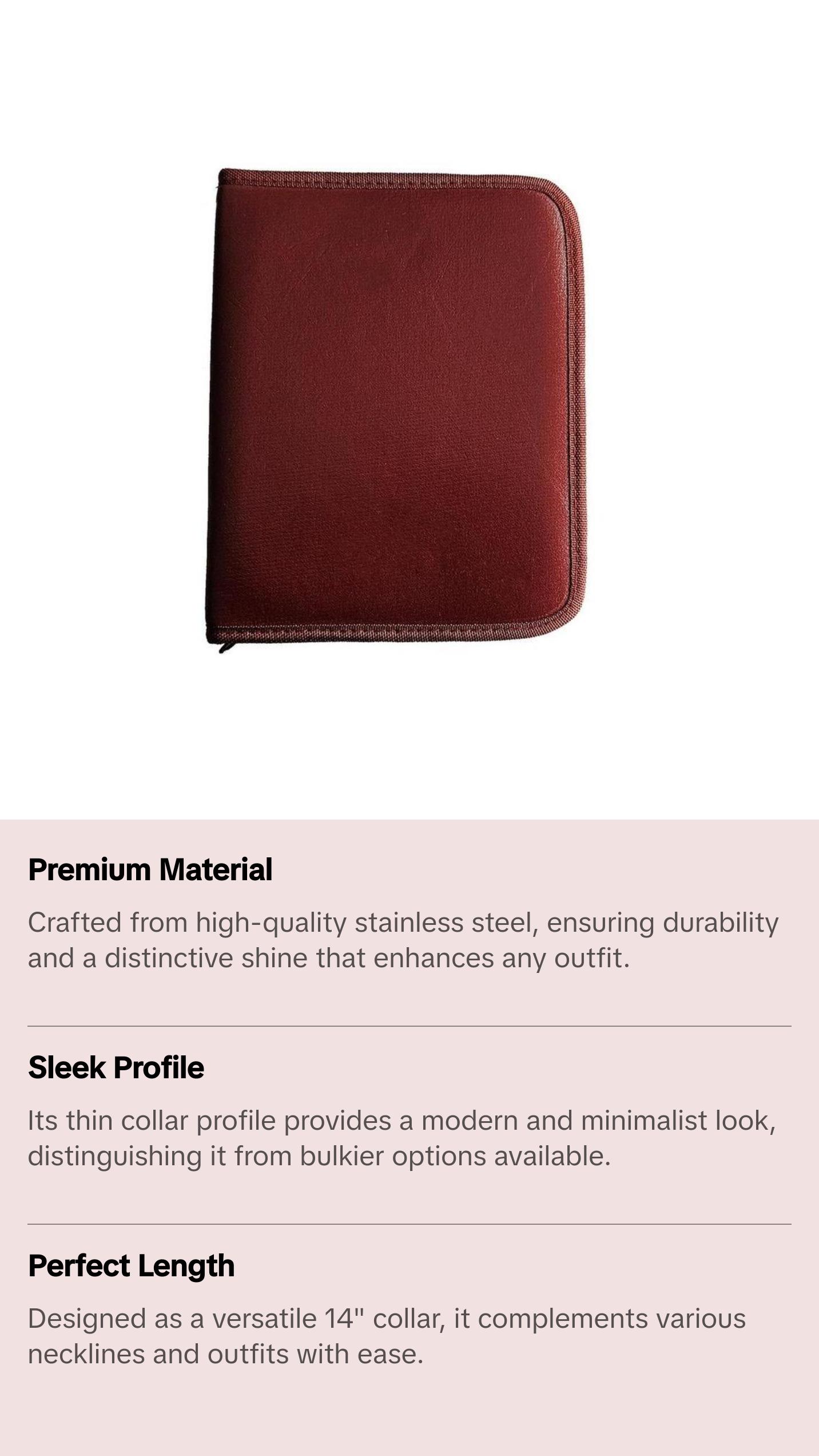 Stainless Steel Thin Collar