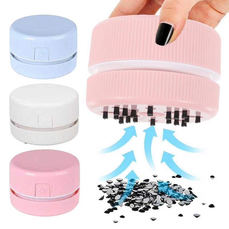 Portable Mini Desktop Cleaner, Handheld Keyboard Cleaner Mini Handheld Cleaning Tool for Home Office Desktop accessories,handheld vacuum cleaners,art beadsdebris cleaners, home and car dust collectors, compactdesktop cleaners