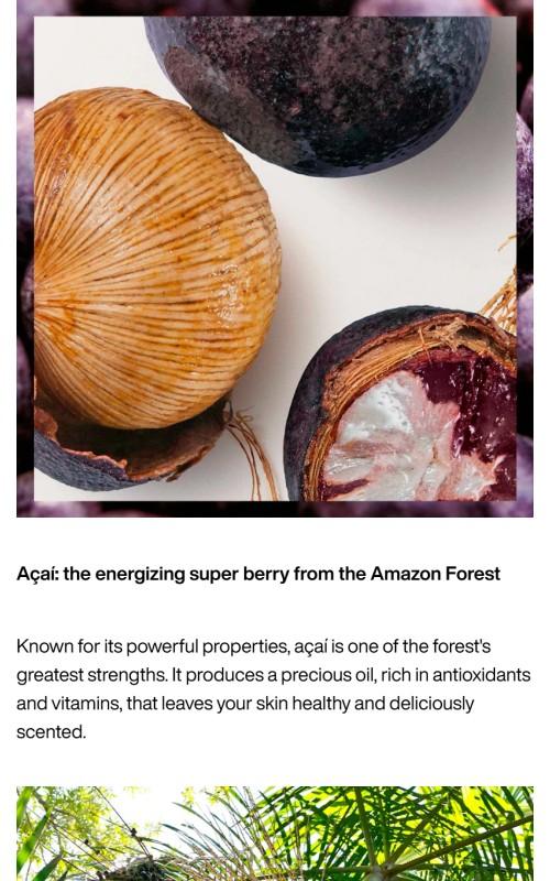 Natura Açaí Hand Cream, Non-Greasy Fast-Absorbing Vegan Hand Balm, Moisturizes & Softens hands