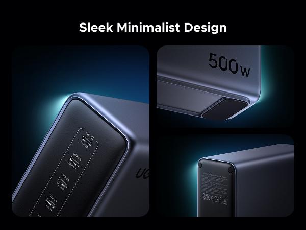 UGREEN Nexode 500W GaN Fast Charging Station - 6 Ports USB-C & USB-A, 240W Single Port, Smart Temperature Control, Space-Saving Design, for Laptops, Phones, and More，TikTokShopBlackFriday ,TikTokShopHolidayHaul
