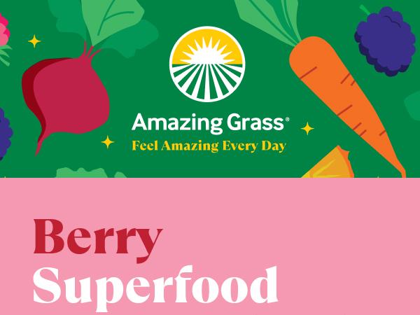 Amazing Grass Greens Blend Berry, 8.5 Oz, 30 Servings Healthcare Supplement Dietary Vitamin