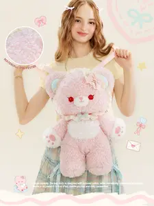 Gulibags ideal gift choice pink bear backpack，fashionable unique bag.Especially as a top choice for gifts