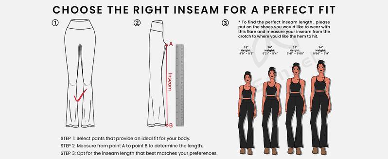 Sunzel No Front Seam Mini Flare Leggings for Women, Invisible Butt Scrunch Flared Yoga Pants with Tummy Control