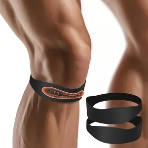 2PCS Patella Band, Patellar Tendon Support Strap for Knee Pain and Tendonitis, Knee Brace for Women & Men, Patella Support Strap for Soccer, Basketball, Running, Tennis, Lightweight Patella Stabilizer for Left & Right Knee - Black