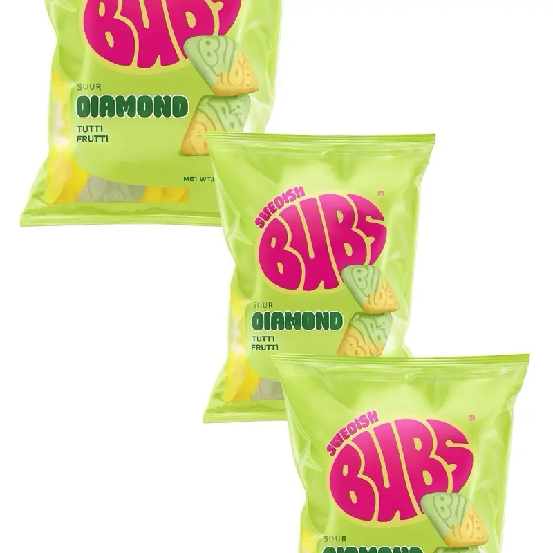 3 Pack - Sour Diamond Tutti Frutti Swedish Candy