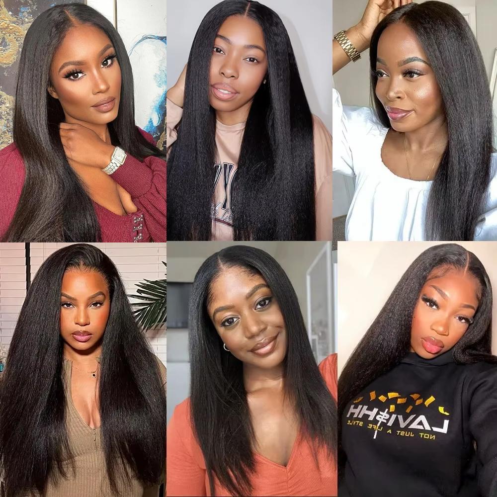 Light Yaki Straight Hair Bundles Virgin Human Hair Bundles Natural Color Body Wave Quick Weave Extensions 1 3 4 Bundles #TikTokShopBlackFriday