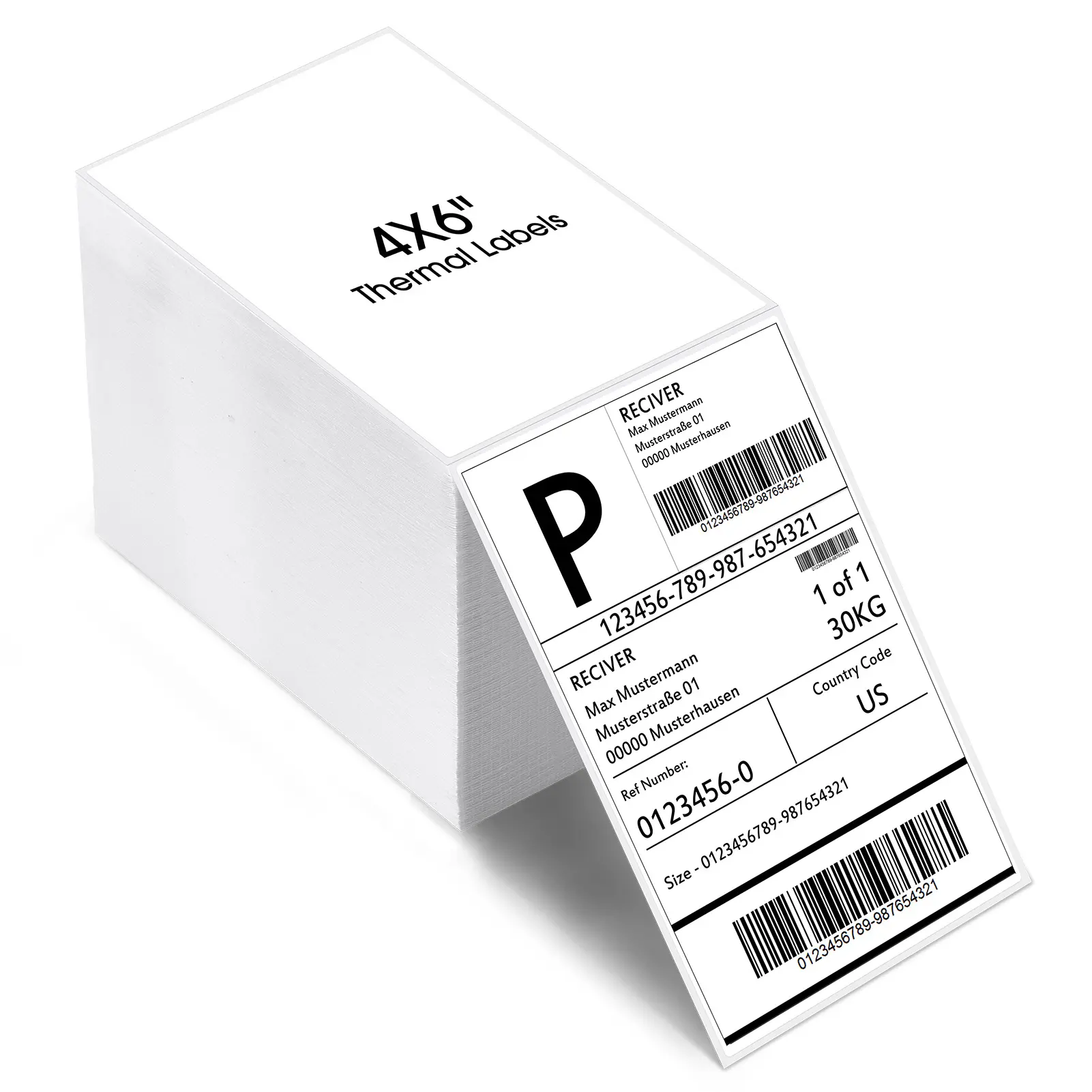 4x6 Thermal Labels Fanfold Direct Shipping Label with Perforated and Strong Adhesive Mailing Stickers Paper Thermal Printer Sticker for Most Printer Shipping Supplies