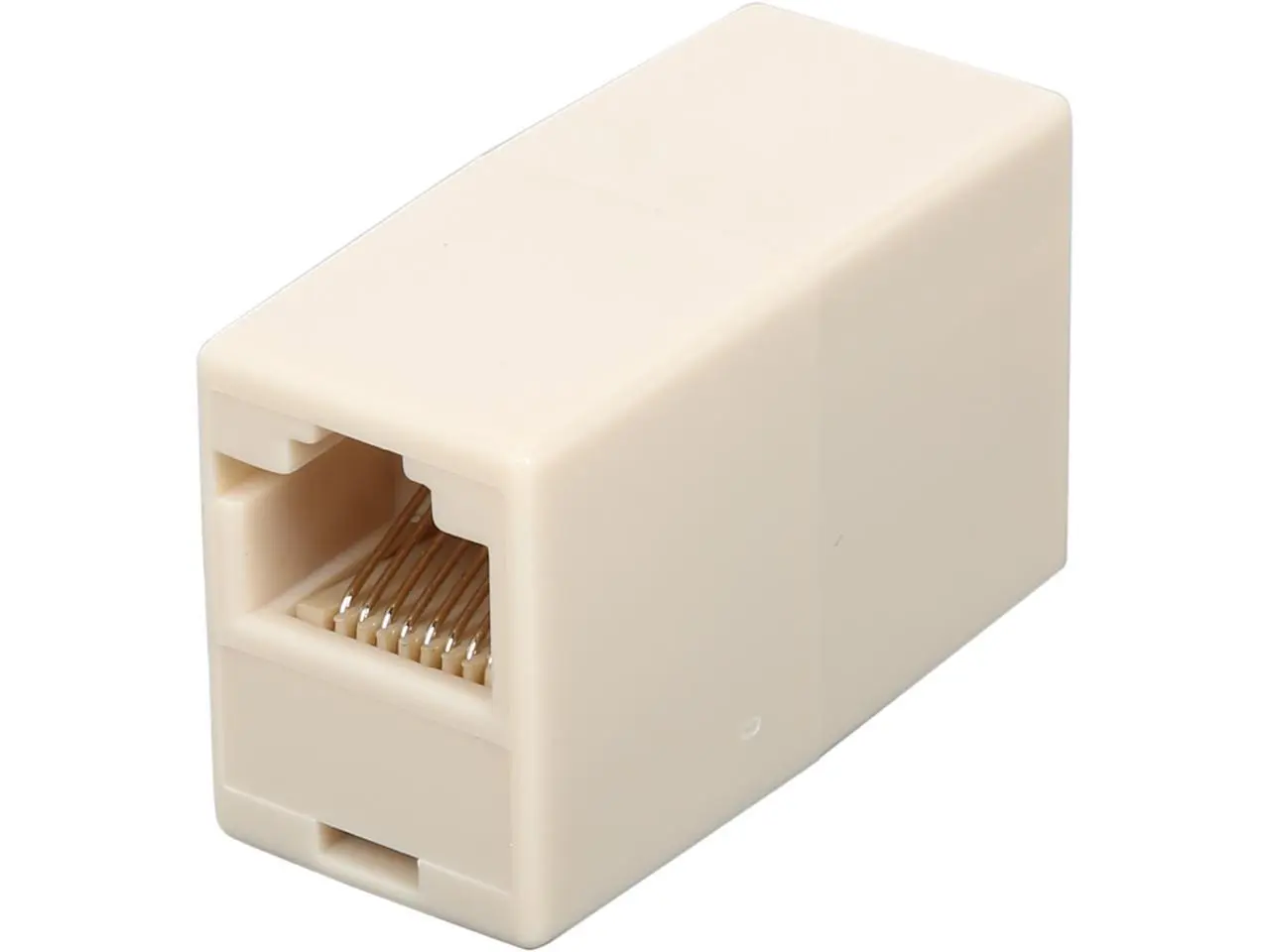 C2G 01937 RJ45 8-Pin Modular Straight-Through Inline Coupler, Ivory