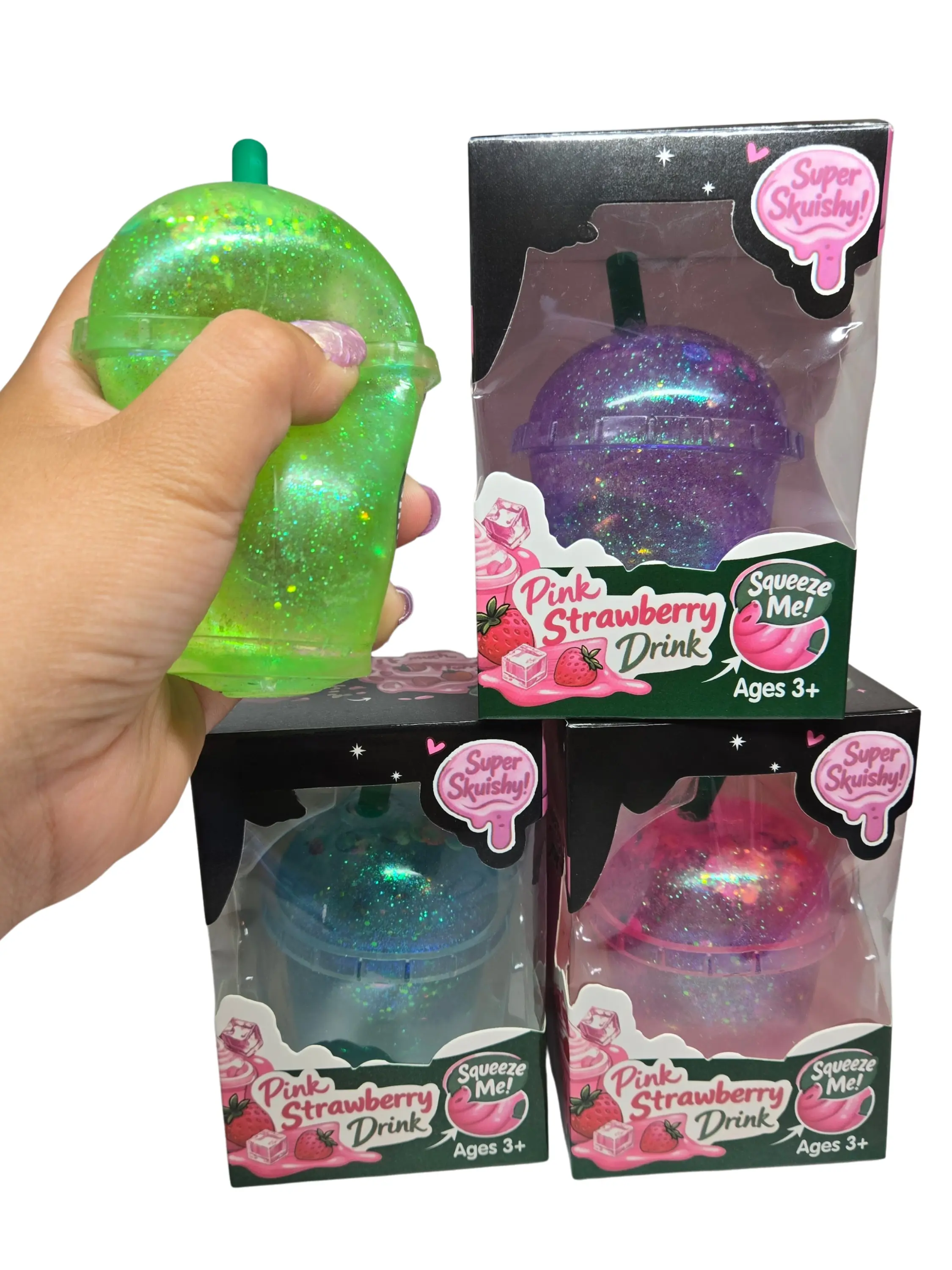 Bigger Frappuccino Squishy Coffee Sugar Texture Fidget Toy Stress Relief Hand