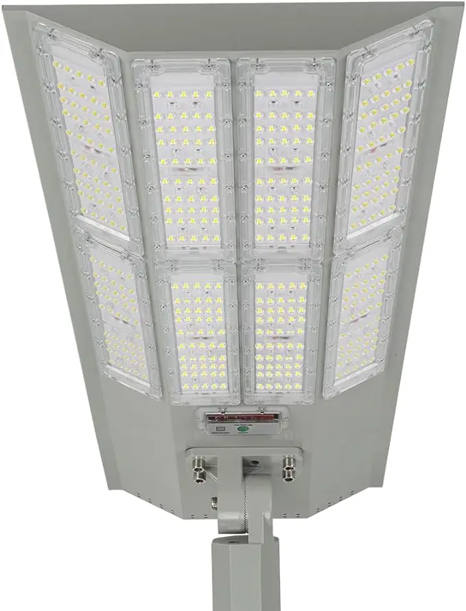 11,000W Aluminum Frame Solar Street Lights Outdoor Motion Sensor, Dusk to Dawn 200000LM with Remote Control