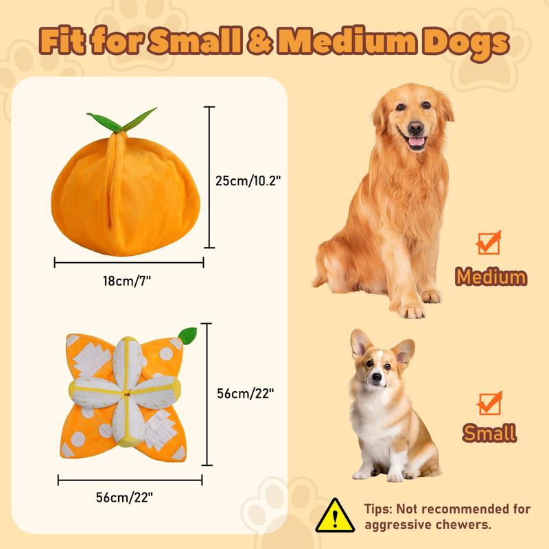 Pawaboo Hide and Seek Plush Dog Toys, Orange Puppy Squeaky Toy Interactive Puzzle Dog Toys with Crinkle Papers, Sniffing Enrichment Toys for Small and Medium Dogs, IQ Training Pet Toy for Boredom Pawaboo Hide and Seek Plush Dog Toys, Orange Puppy Squeaky Toy Interactive Puzzle Dog Toys with Crinkle Papers, Sniffing Enrichment Toys for Small and Medium Dogs, IQ Training Pet Toy for Boredom