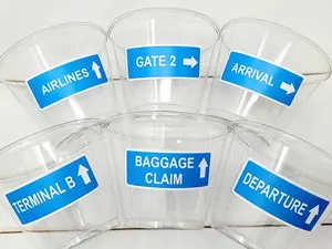 AIRPLANE PARTY CUPS - Airplane Cups Airplane Birthday Cups Airplane Party Favors Pilot Party Plane Birthday Party Airplane Decorations Pilot