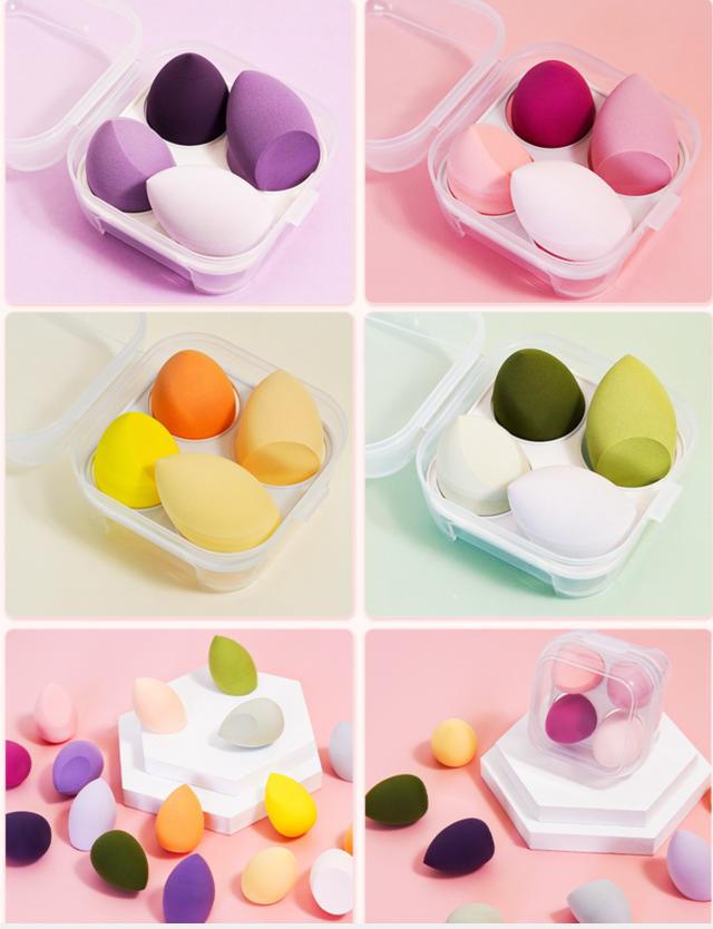 Bling Hair 1pcs Random color Make Up Accessories Makeup Blender Cosmetic Puff Makeup Sponge Cushion Foundation Powder Sponge Beauty Tool Women(Not For Sales)