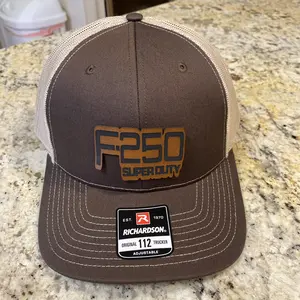 FORD F250 SUPER DUTY TRUCK LEATHERETTE PATCH HAT 112