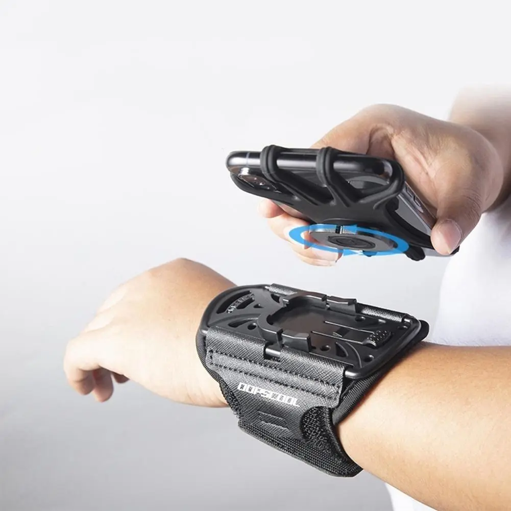 Detachable Rotating Mobile Phone Arm Strap for Outdoor Running, Cycling and Delivery, Adjustable Holder for 4–6.5 in Phones with 12.4 × 4.91 × 2.55 in Strap Size, Suitable for Driving and Everyday Wear