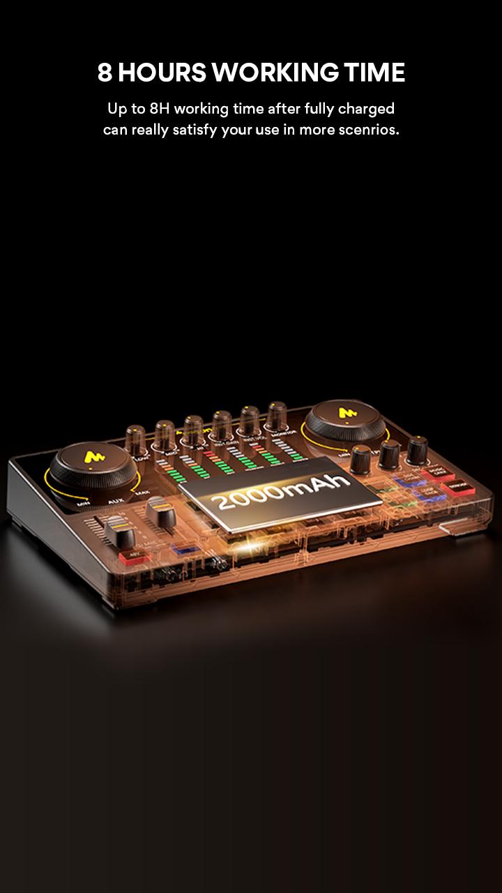 MAONO USB Audio Mixer and Interface For the XLR microphone, the Smartphone Comes with Noise Reduction, Adapter Cable, Bluetooth for Content Creation.