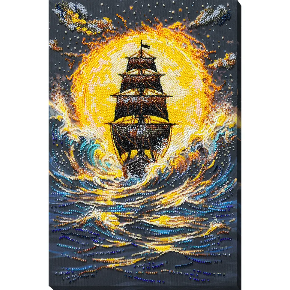 Main Bead Embroidery Kit - Under a Blazing Sun AB-976