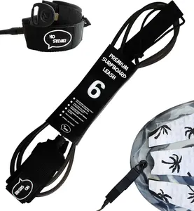 Ho Stevie! Premium Surf Leash - No Tangles, No Lost Surfboard - Hi-Strength Lightweight 1/4" Cord - Feels Like Surfing Leashless Size: 9 Feet