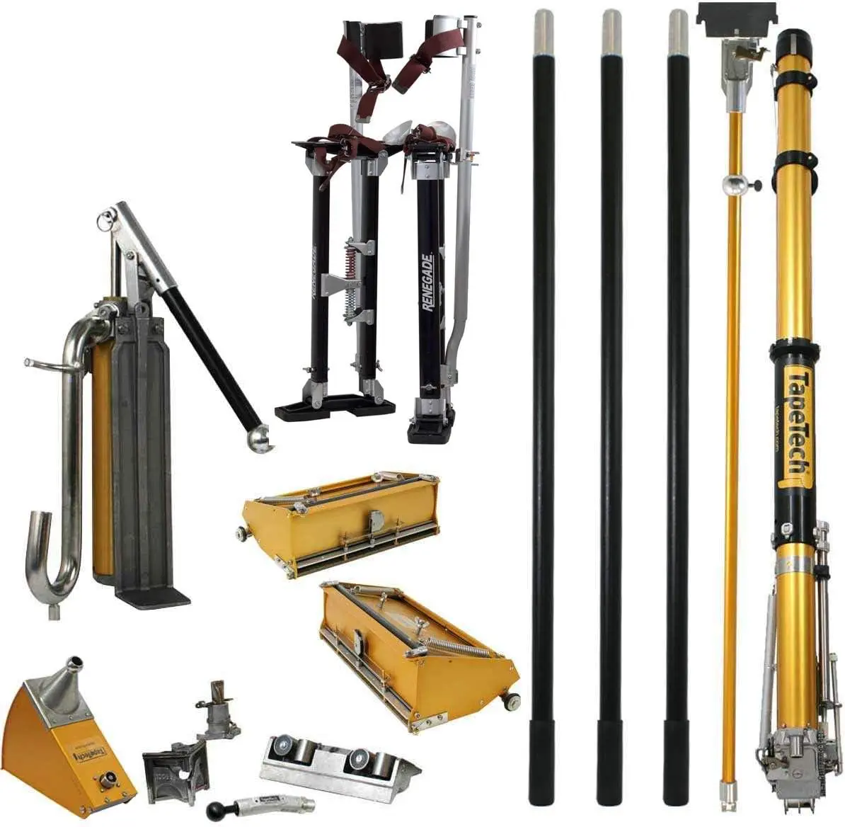 TAPETECH Drywall Taping Tool Full Set, Professional Hand Tool Kit for Drywall Installation & Repair