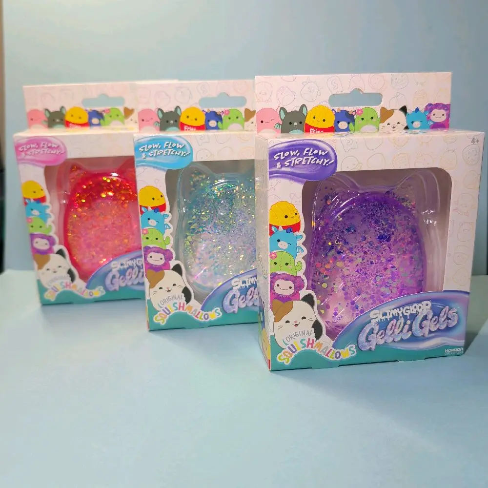 Squishmallows Gelli Gels, Assorted Colors, Anxiety Relief Products for Ages 4+, Stress Relief Tools with Decompression Squeeze, Sensory Calming Tool & Sensory Stress Reliever