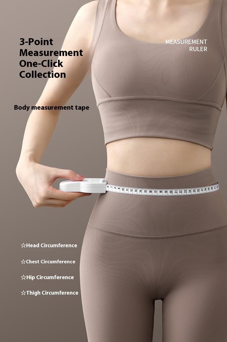 【Buy 1 Get 2】QuickLock Measure - One-Click Retractable Measuring Tape for Weight Loss & Fitness | Dual-Sided Inch/CM, Measures Waist, Hips, Arms, Legs Accurately