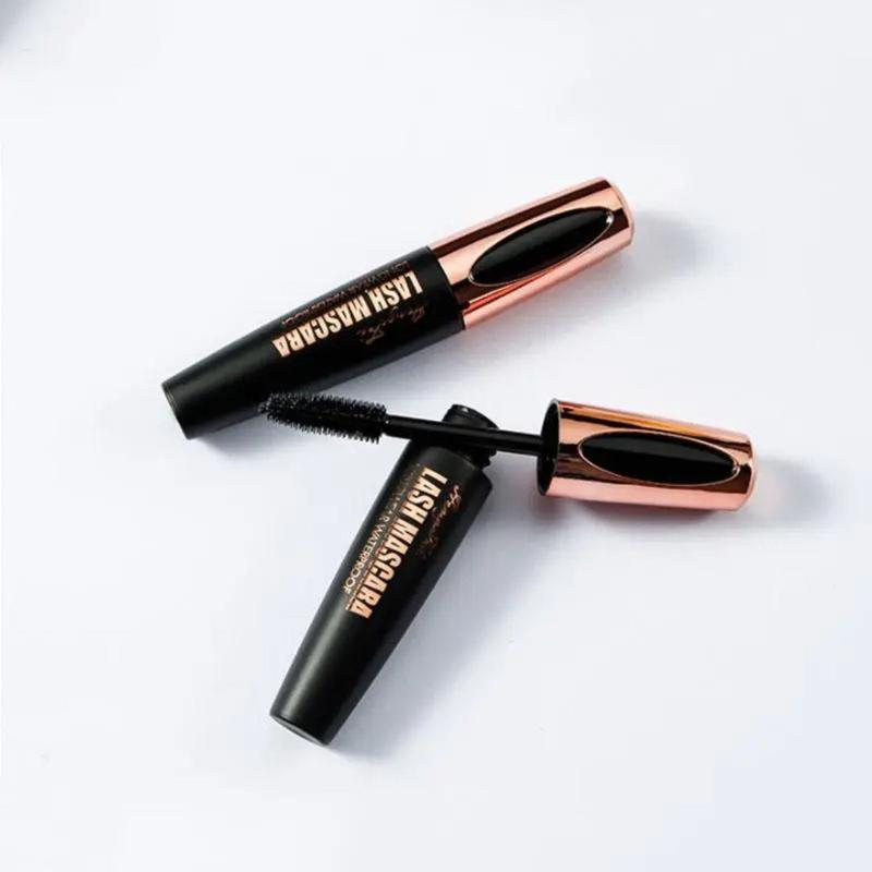 4D Waterproof Long-Lasting Mascara, Quick-Drying Eyelash Extensions Mascara, Natural Curling & Volumizing Mascara Stick, Smudge-Proof