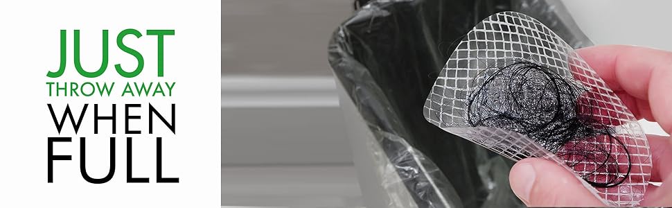 TubShroom Toss 26pk Disposable Drain Covers - Hair Catcher Mesh Sticker Strainers for Shower Bathtub, Prevent Clogged Drains, Half Year Supply Pet Waterproof Protector