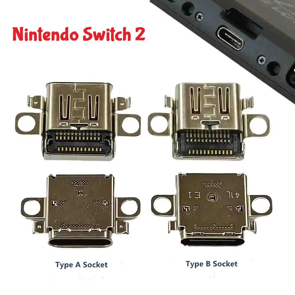 USB Port Connect Charger Socket Port for Nintendo Switch 2 Repair Parts