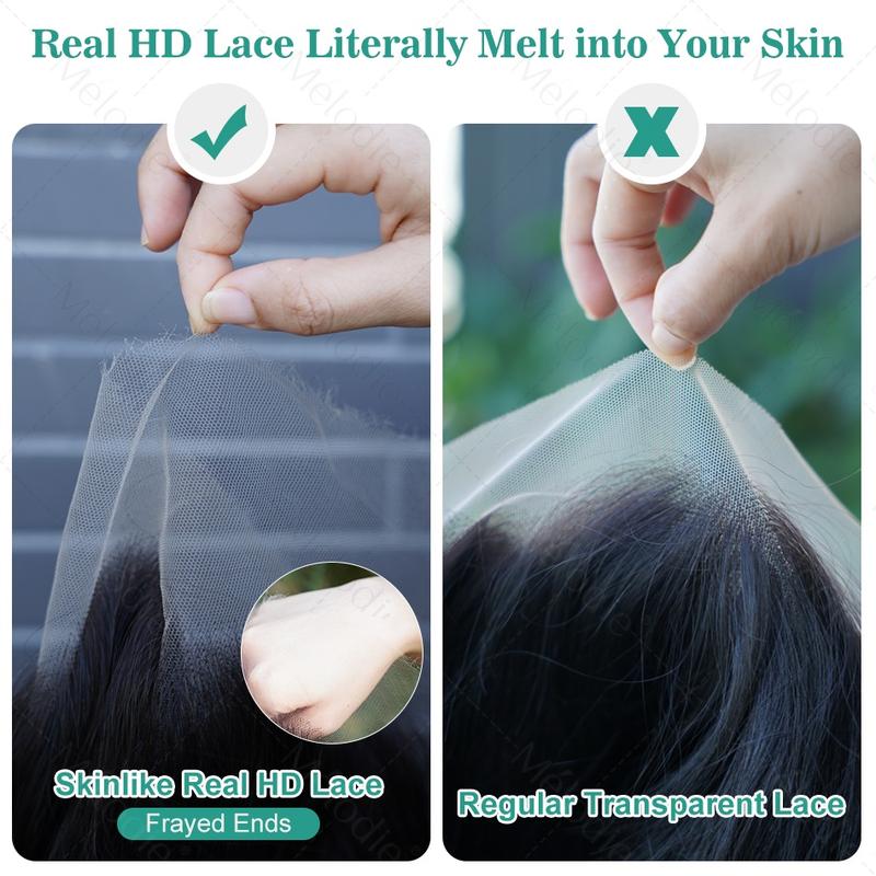 Bling Hair 613 Body Wave 13x4 HD Transparent  Lace Frontal Real Human Hair Wig For Women Honey Blonde Color Brazilian Wigs Multiple Sizes For Selection