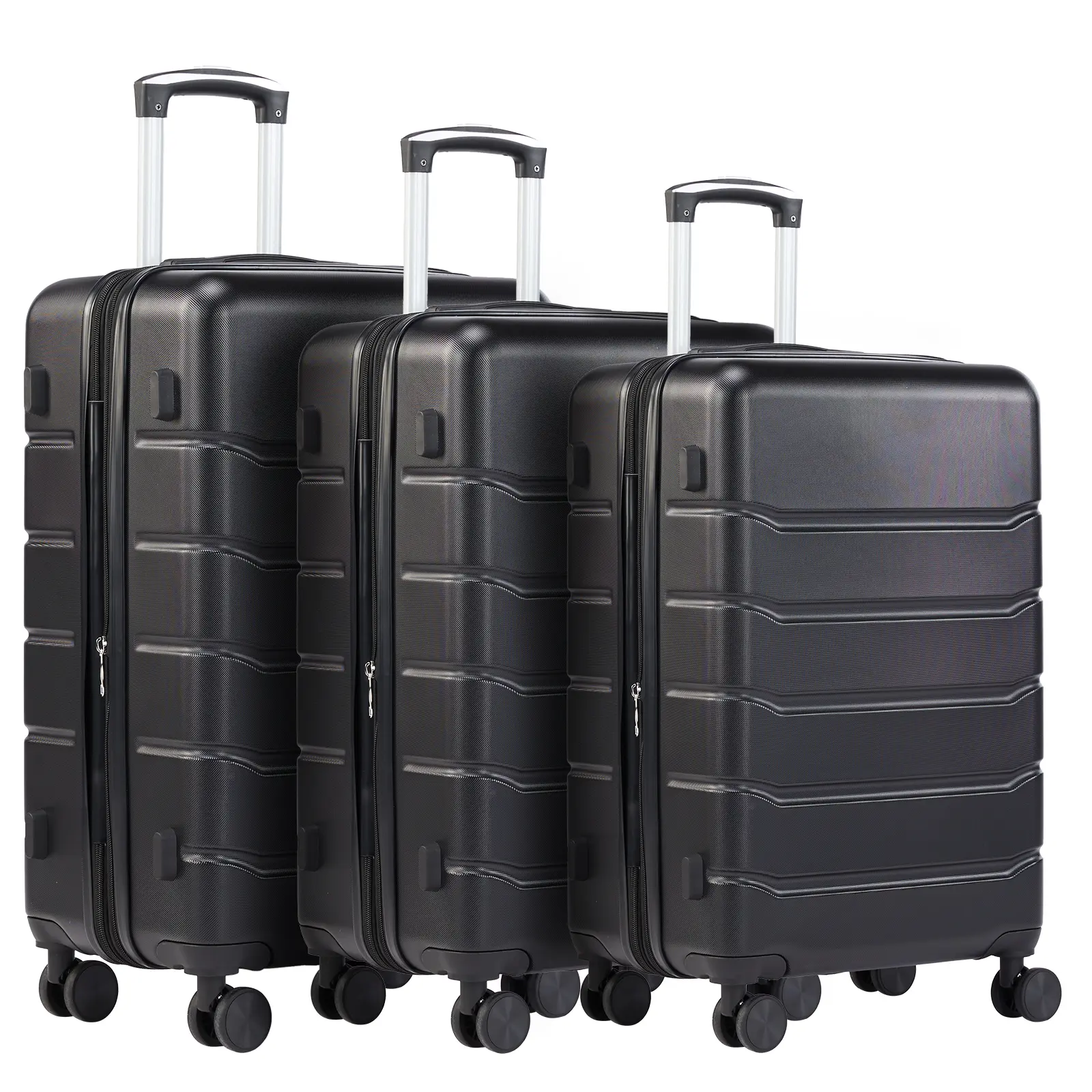 Sweetcrispy 3-PCS Hardshell Luggage Set - 20/24/28 in Carry On, Lightweight Rolling Expandable Spinner Wheel Suitcases with TSA Lock, Bronze Black, Hardshell Luggage Sets, Lightweight Rolling Luggage