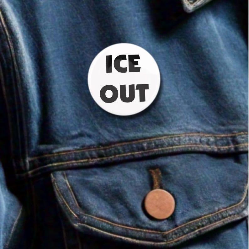 25 Pack - ICE OUT Social Activism And Reform Campaign Pinback Buttons - 1.5 Inch #ICEOUT