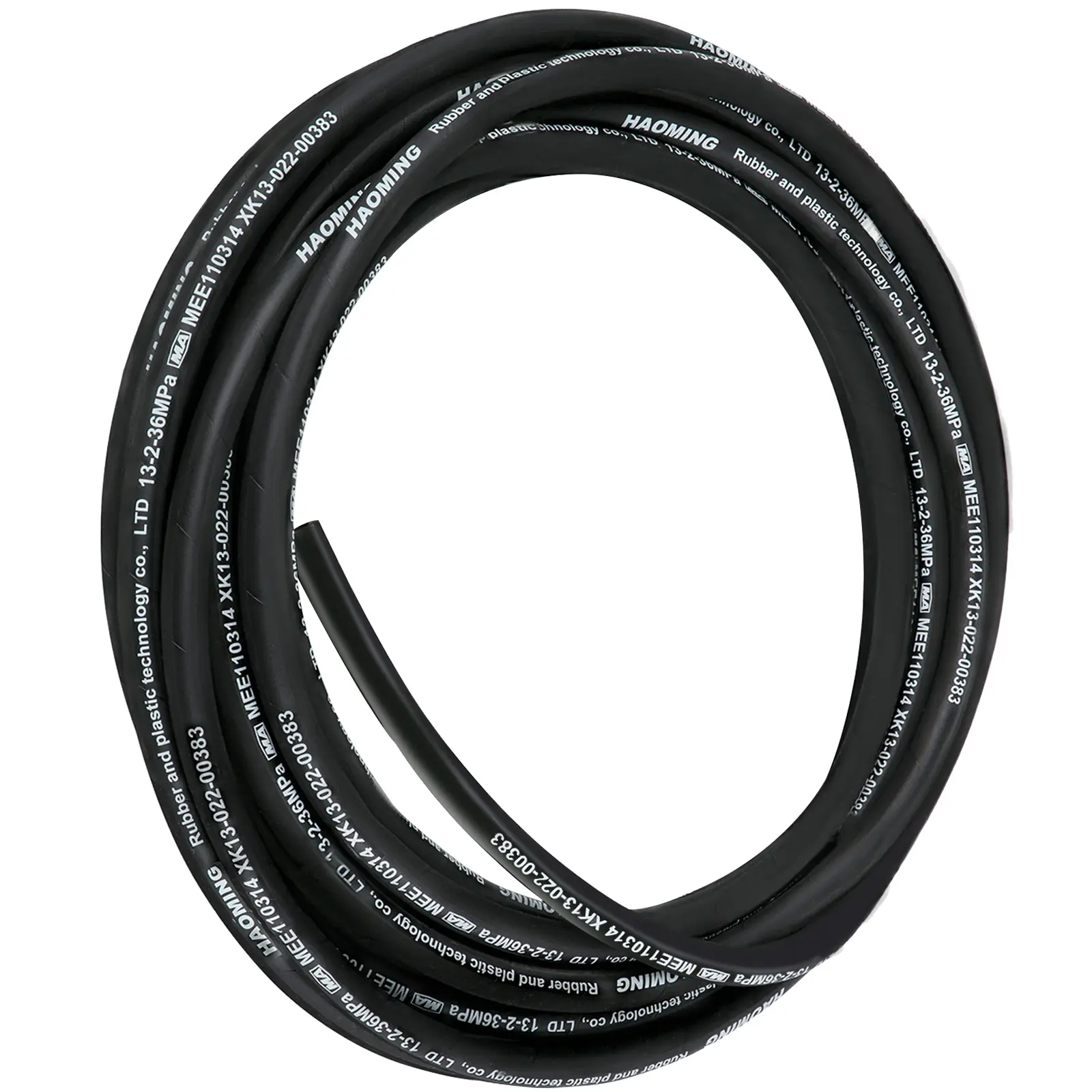 【Summerfinds】VEVOR Hydraulic Hose 50 Feet Rubber Hydraulic Hoses with 2 High-Tensile Steel Wire Braid Inner Diameter 1/2 Inch5000 PSI MaxBulk Hydraulic Hose -40 °F to 250 °FHydraulic Oil Flexible Hose