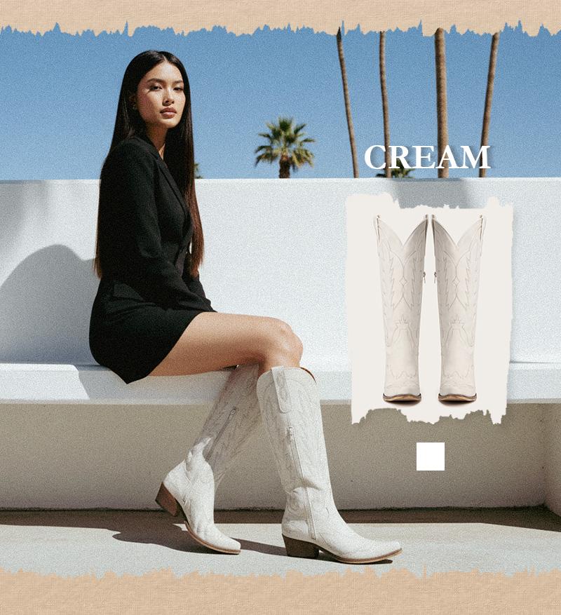 REDTOP The Rosemary Burgundy Classic Tall Cowgirl Boots with Floral Embroidery Western Design Comfortable Heel Soft Fit for Women Snip Toe Side Zipper Breathable Mesh Lining