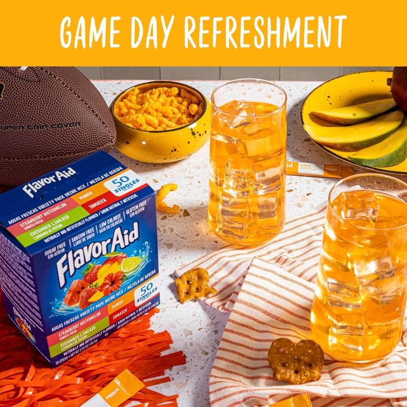 Flavor Aid Aguas Frescas Singles To Go Variety Pack, Powdered Drink Mix