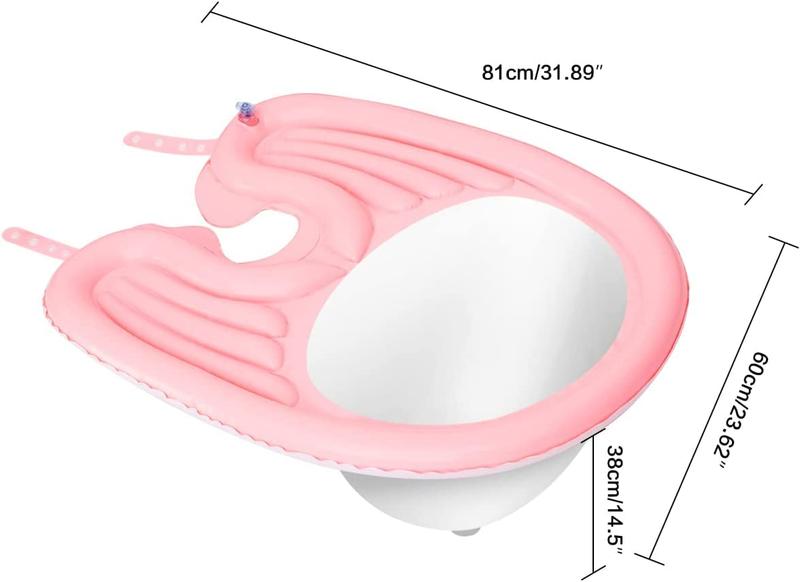 King Estore Portable Inflatable Shampoo Basin for Bedside and in Bed for Elderly, Disabled, Pregnant, Injured, Bedridden, Handicapped. Wash Hair in Bed Shampoo Bowl with Drain Tube Use for Washing Coloring Hair