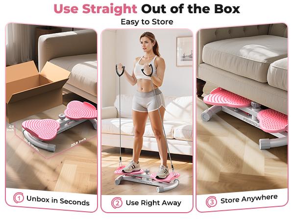FEIERDUN Waist Twister Machine – Silent & Non-Slip Ab Board for Core Strength & Tighten Waist – Home Gym Aerobic Exercise Equipment for Women, Supports 330 lbs