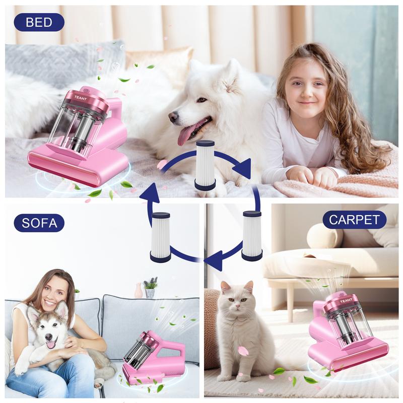 5 Pcs HEPA Filter, Replacement HEPA Filter for Blue Gray Upgrade and Pink Mattress Vacuum