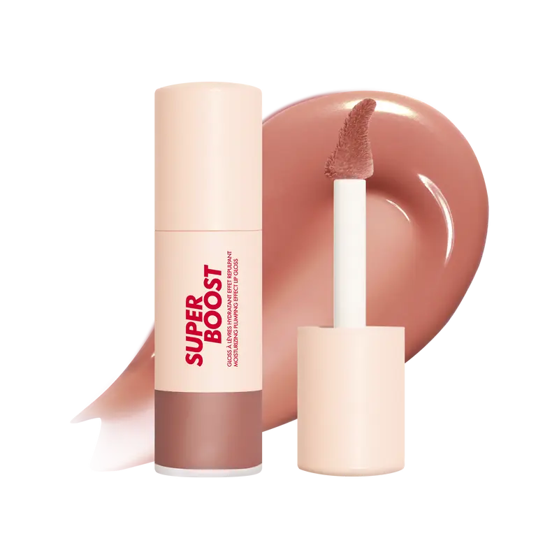 Super Boost Lip Gloss - Moisturizing & Plumping Lip Gloss with Hyaluronic Acid for Comfortable Hydrating Gloss with Unique Lip Grip Applicator